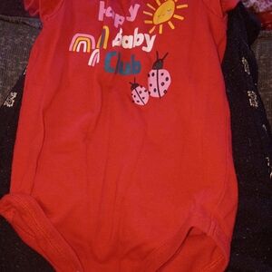 Okie Dokie Red Happy Baby Club Bodysuit